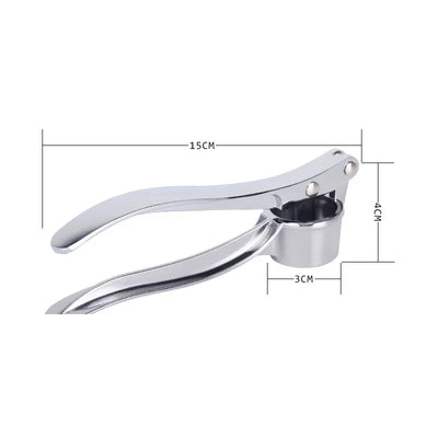 Kitchen Gadgets Garlic Press Stainless Steel Garlic Mincer Garlic Peeler and Cleaning Brush Ginger Peeler Household Tools
