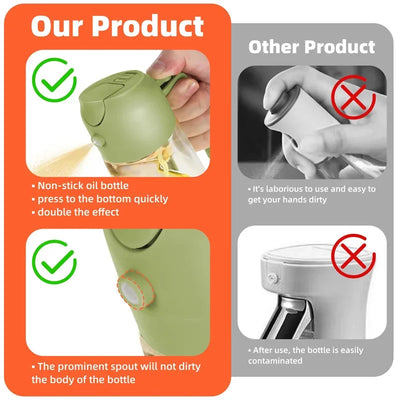 200/300ml Oil Spray Bottle Camping BBQ Cooking Kitchen Baking Olive Oil Soy Sauce Dispenser Vinegar Air Fryer Sprayer Gadgets