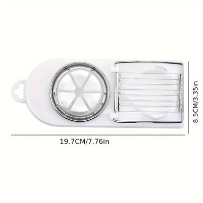 Multifunctional Egg Slicers Stainless Steel Slicer Fancy Splitter Egg Cutting Tool Home Two In One Egg Cutter Kitchen Gadgets